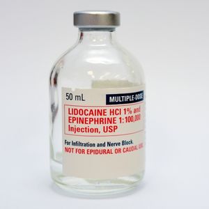 Lidocaine bottle