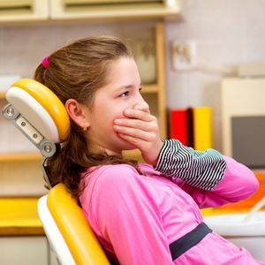 Child not liking dental office visit