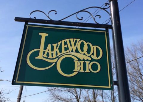 Lakewood OH neighborhood sign