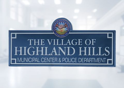 Highland Hills Village Sign