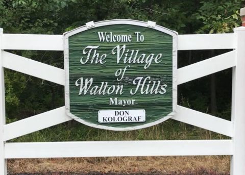 Walton Hills Ohio Sign
