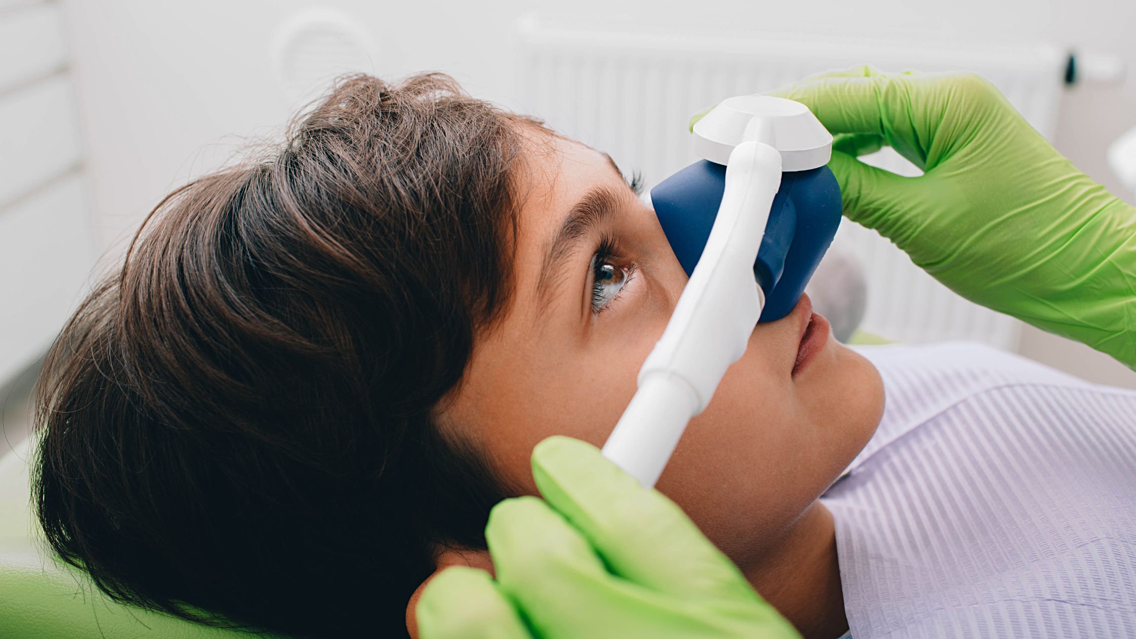 Sedation Dentistry - Child with Sedation Mask