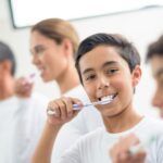 Westlake Family Dental Care - Family Brushing Teeth